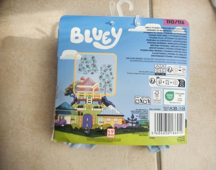 Pyjama Bluey taille 5 ans - photo numéro 2