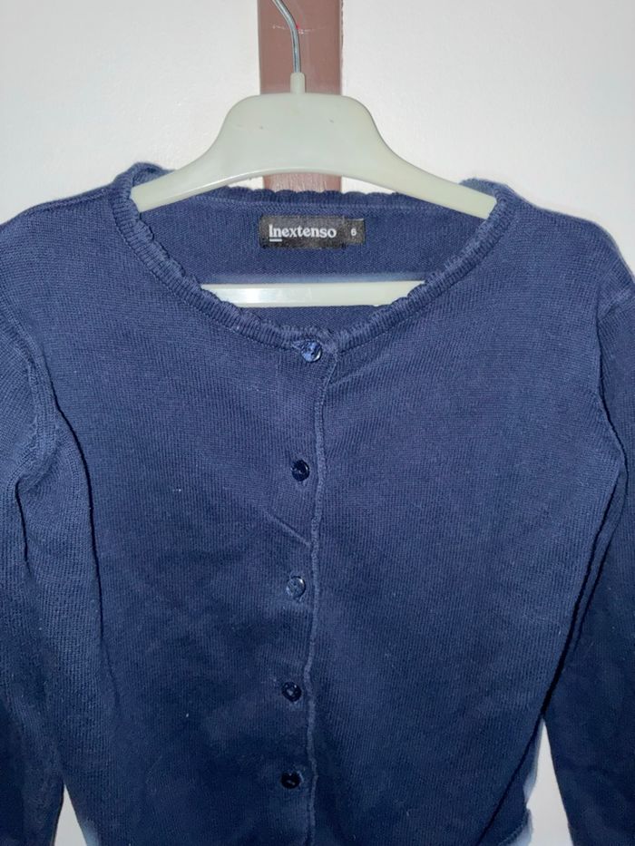 Gilet bleu marine fille , Taille 6 ans , In extenso - photo numéro 3