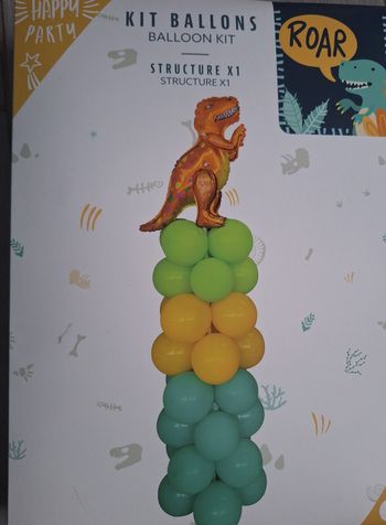 Kit ballon structure dinosaure 36 ballons 