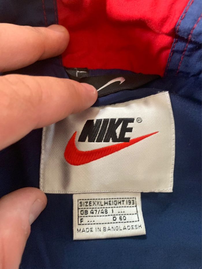 Veste style coupe vent Nike brodé embroidered année 90´s - photo numéro 12