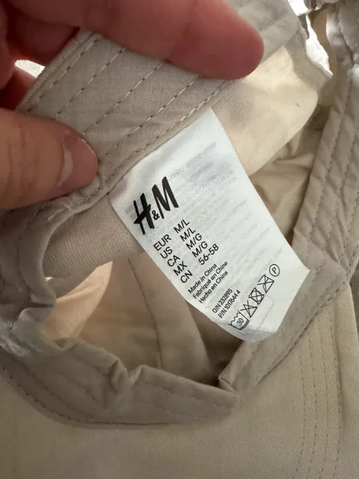 Casquette crème H&M, taille M/L, très bon état - photo numéro 2