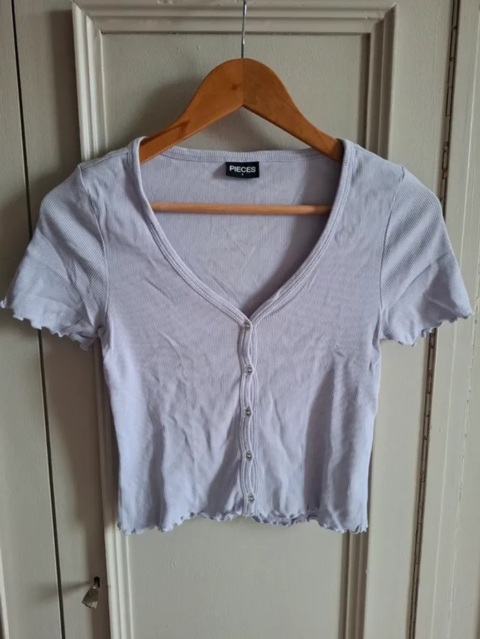 Gilet côtelé Pieces