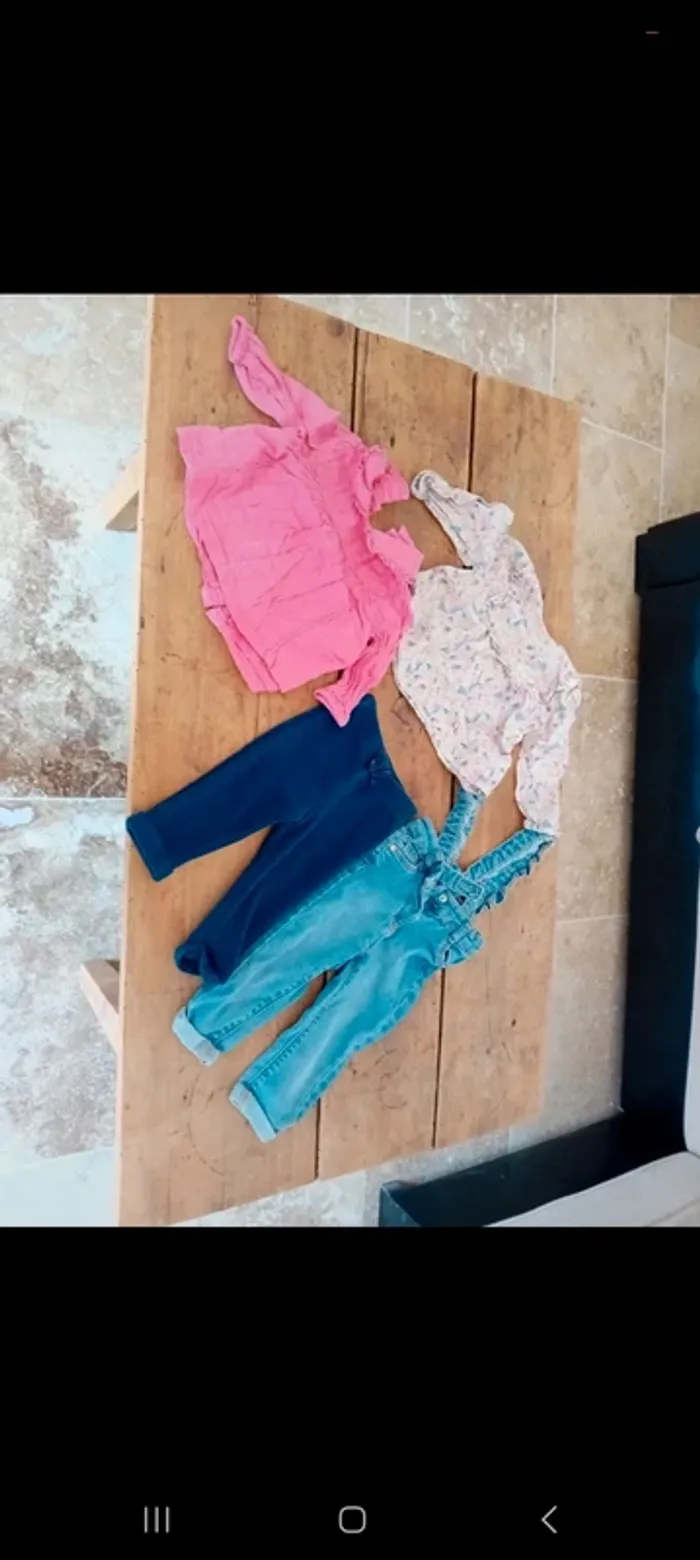 Jean blouse tape a l'oeil 9mois