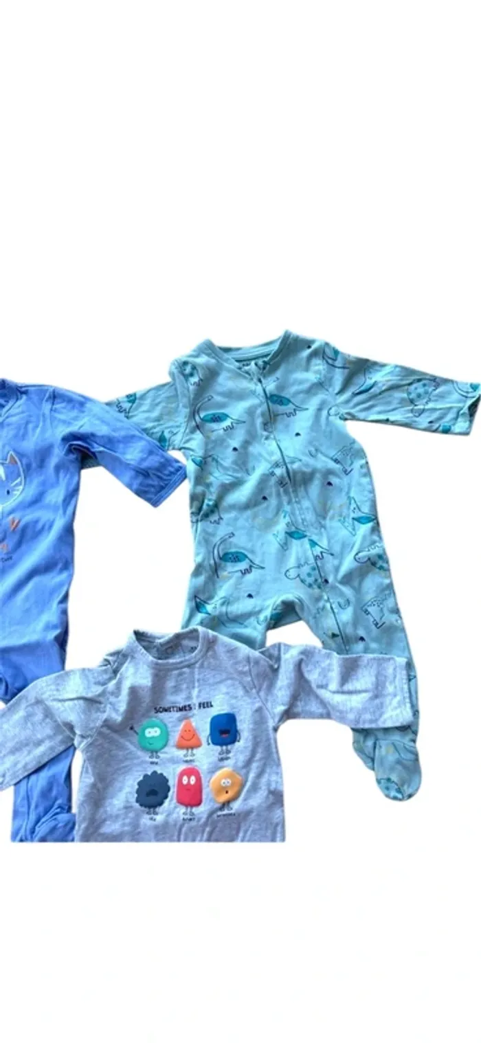 Lot de 3 pyjamas 6 mois - KIABI - photo numéro 3