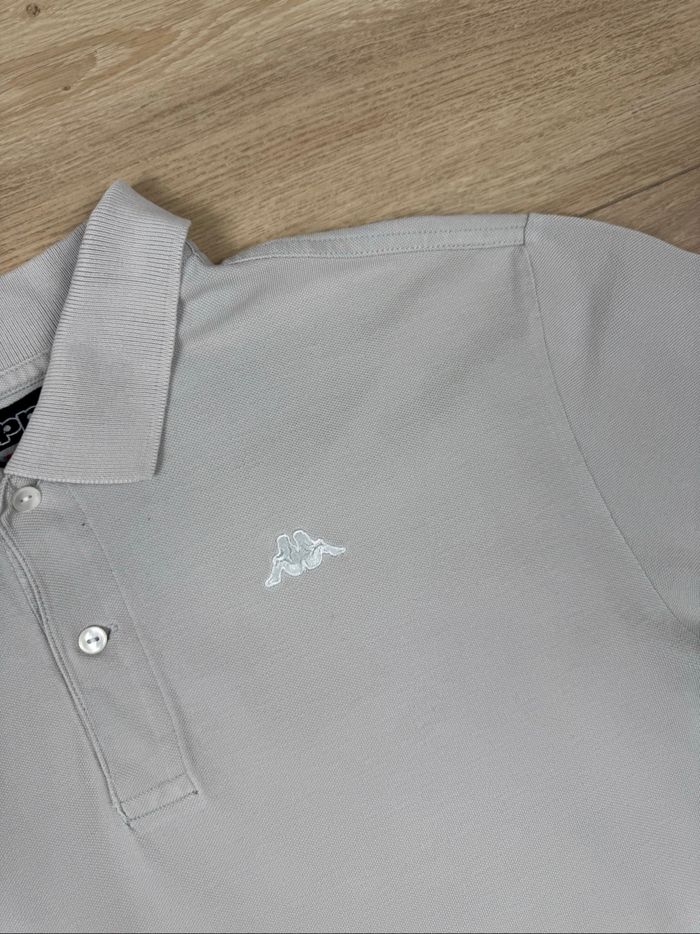 Polo kappa vintage beige XL logo brodé - photo numéro 4
