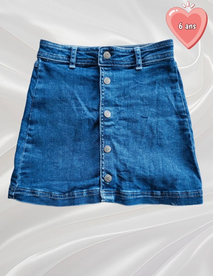Jupe jean bleu 6 ans