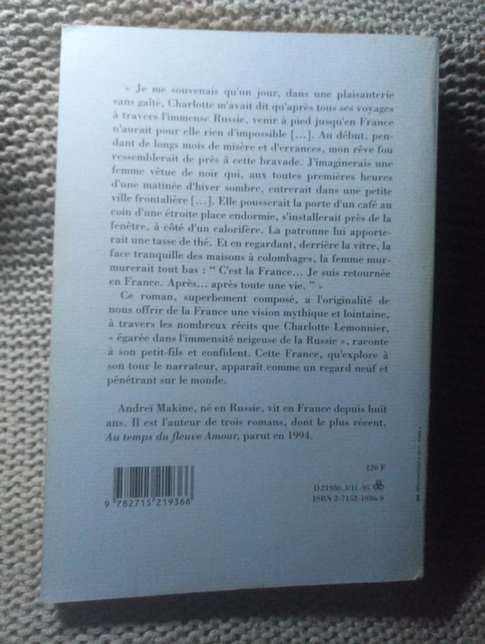 Andreï Makine - Le testament français - photo numéro 2