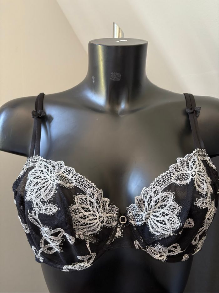 Soutien gorge noir et argenté Antinéa 90C - photo numéro 2
