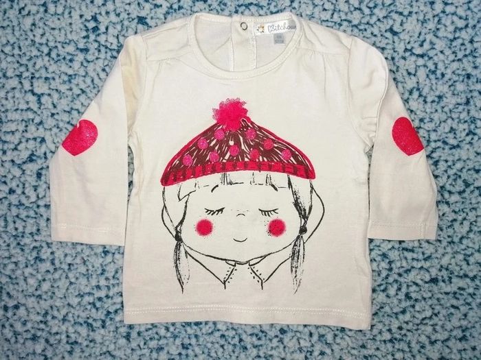 Tee-shirt manches longues fille taille 6 mois - photo numéro 4