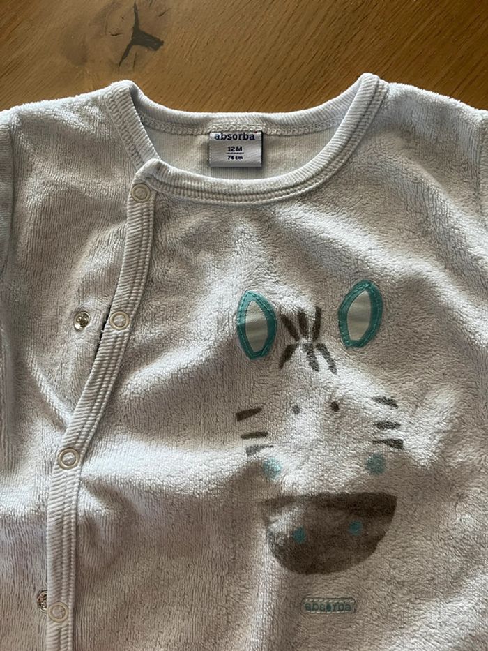 Lot pyjama, body, bavoir absorba 12 mois - photo numéro 3