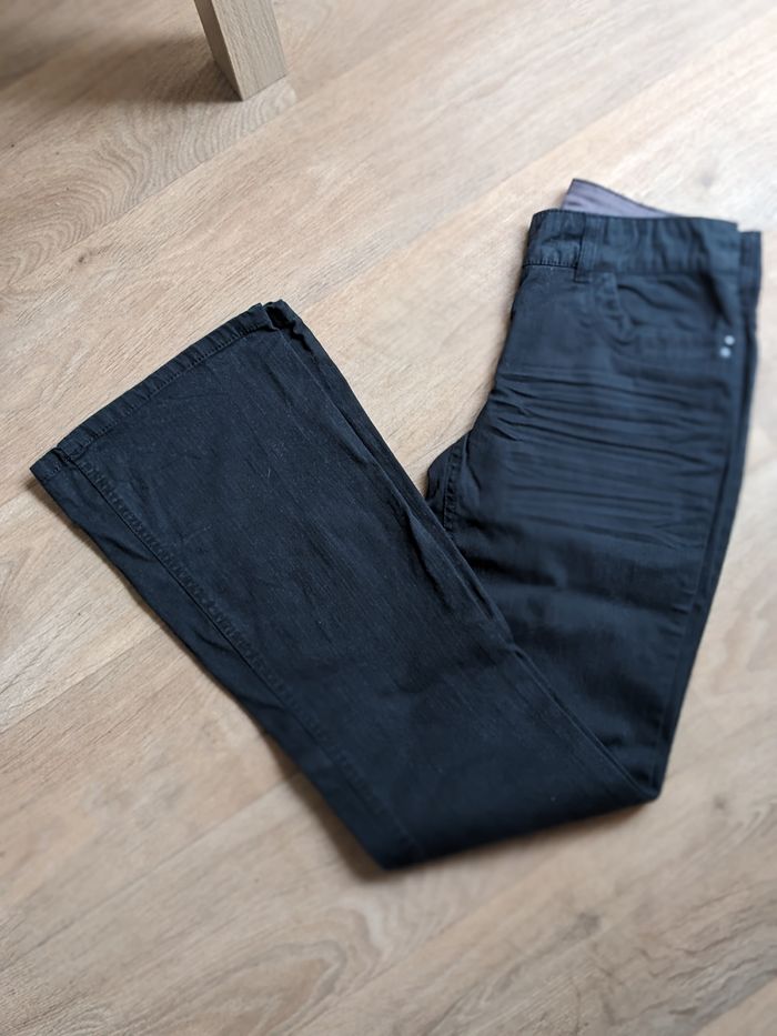 Pantalon noir effet jean camaieu 24/36