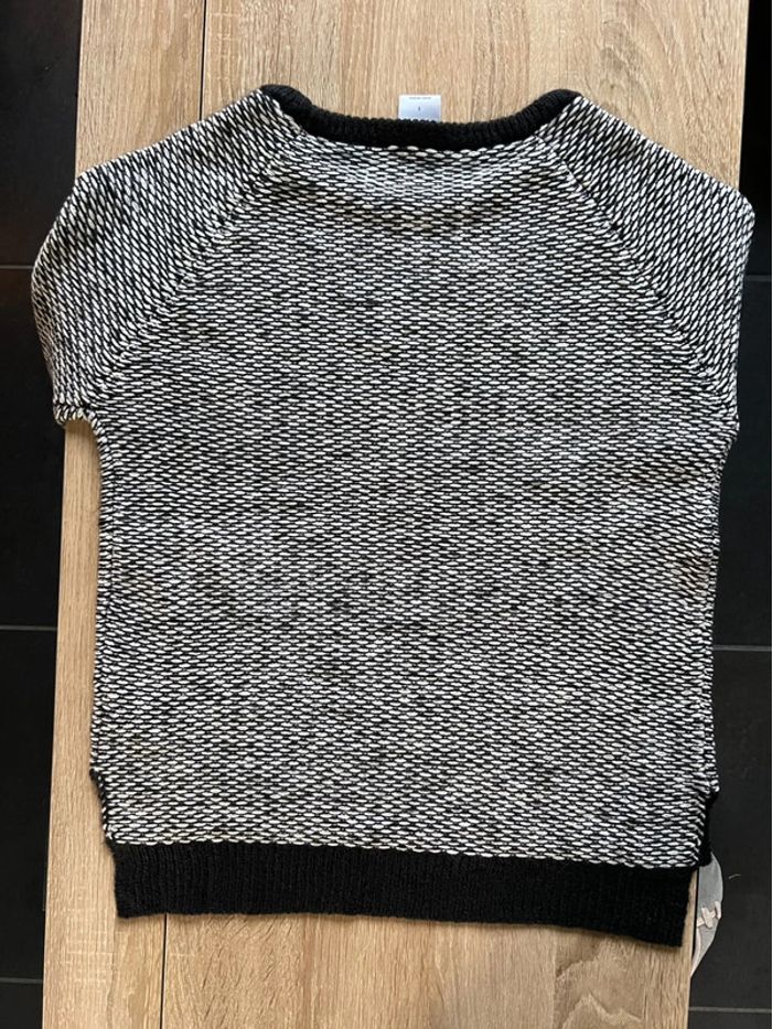 Original pull noir et blanc effet chiné Vero Moda S - photo numéro 2