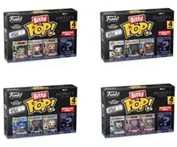 lot de 4 boite bitty pop marvel 