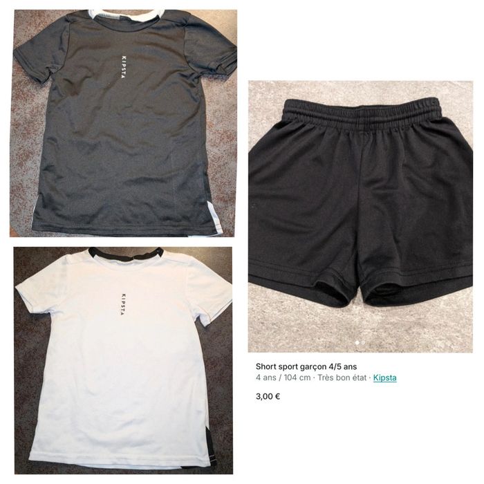 Lot foot garçon 4 ans Kipsta