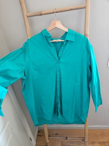Chemise oversize verte M&S T 46