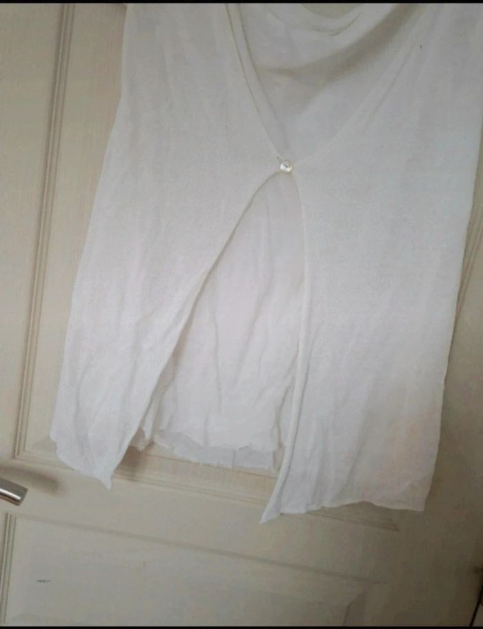 Neuf tee-shirt blanc femme taille M/38 - photo numéro 3