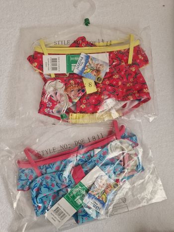 Bikini maillot de bain la reine des neiges 8 ans neuf