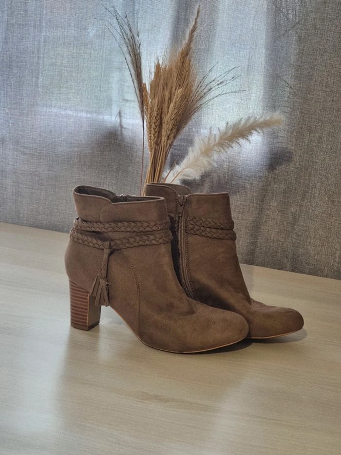 Bottines Dain marron clair - photo numéro 9