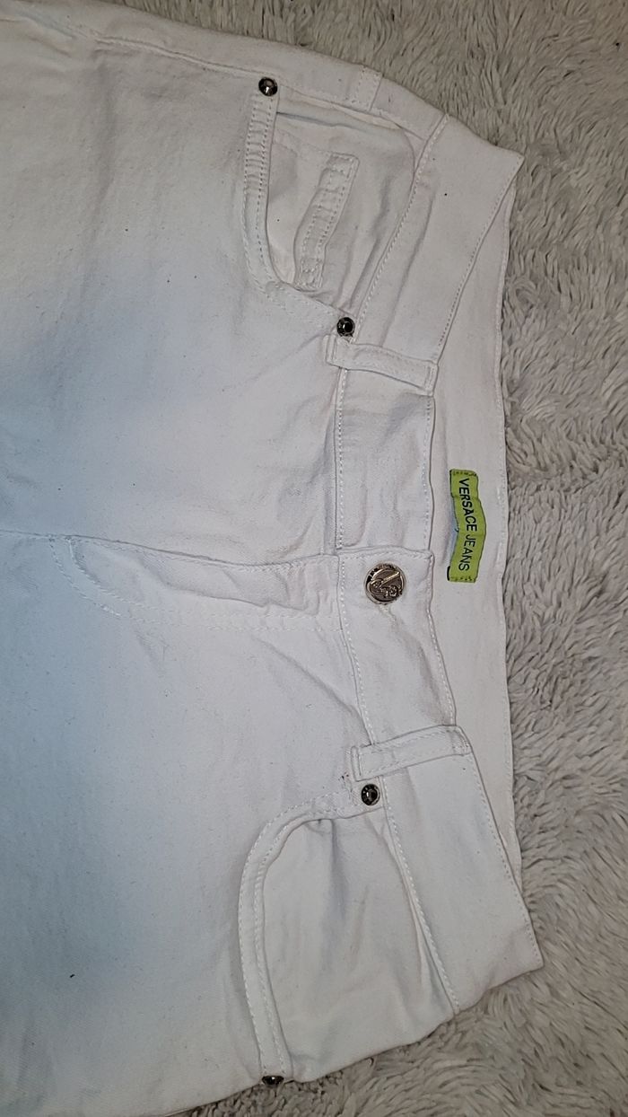 Jeans versace blanc