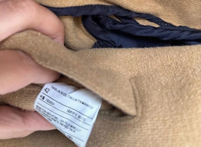🧥Manteau long class Sisley homme camel - taille 42 - bon état - photo numéro 12