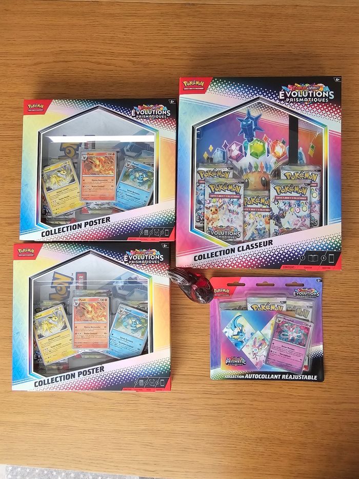 Lot coffrets Pokémon EV8.5 Evolutions prismatiques