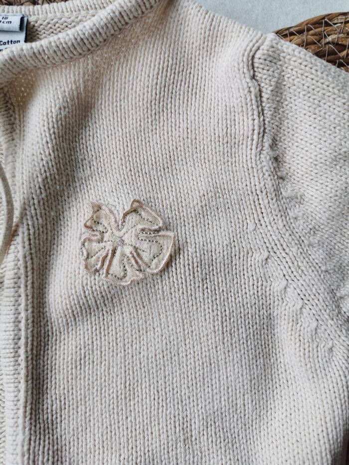 Gilet 👣 fermeture cordon, beige/crème , tout compte fait, 18 mois - photo numéro 5