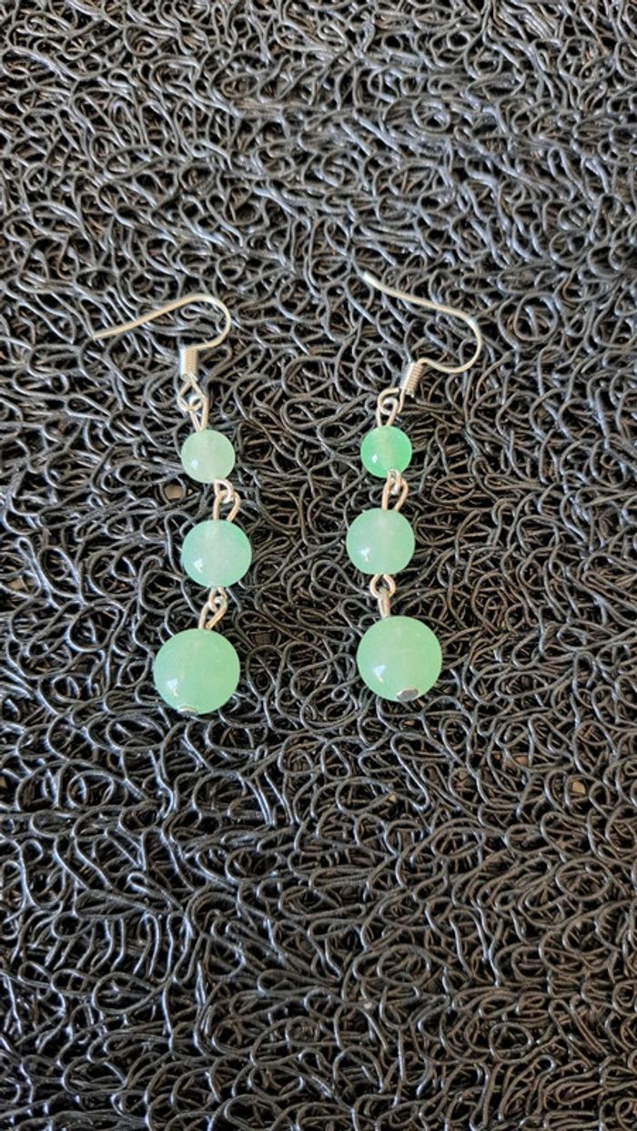 Boucles d'oreilles pierre aventurine