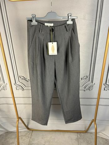 Pantalon tailleur gris taille haute Humility 34 neuf