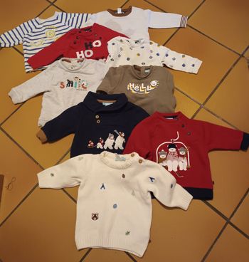 Lot de 6 sweat 6 mois