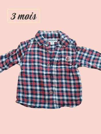 Chemise bébé 3 mois