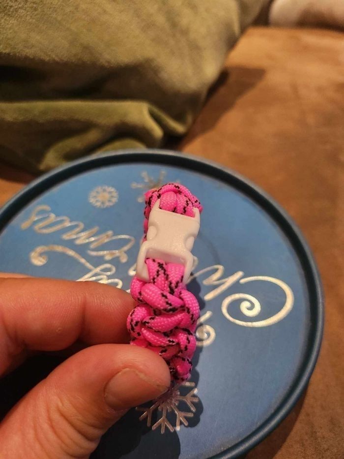 Bracelet pour petite fille rose - photo numéro 3