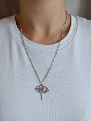 Joli collier en acier inoxydable