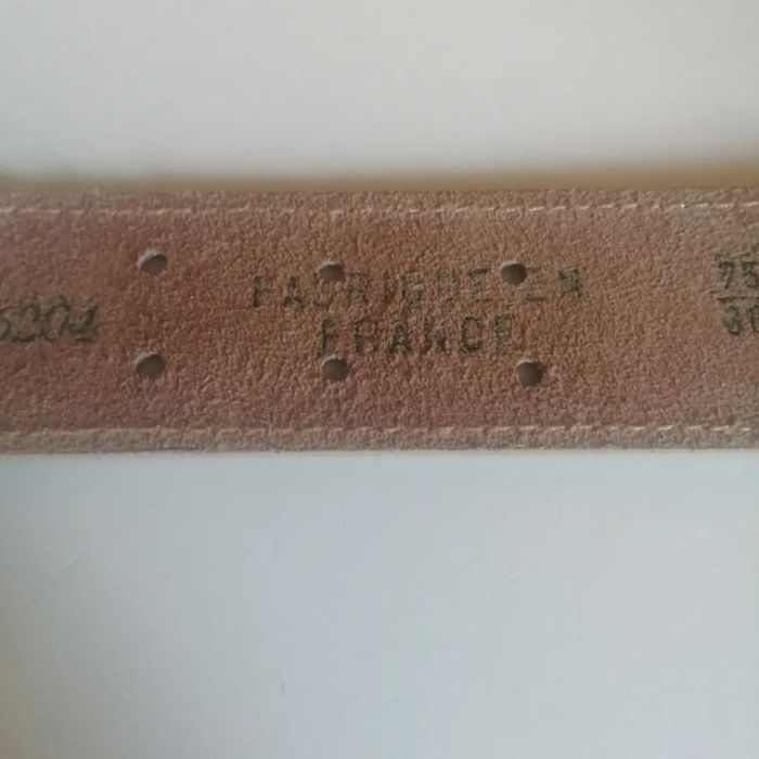 🌸Ceinture numérotée cuir et tissée crème Taille 75-80 cm Fabrication Française "Vintage" 🌸 - photo numéro 3