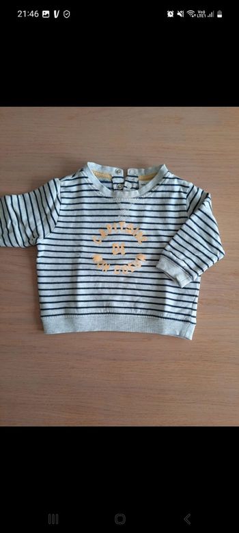 Sweat molletonné 6 mois