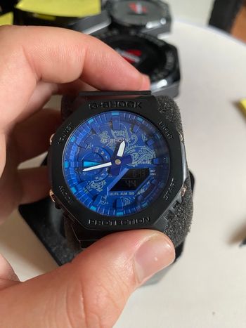Montre G Shock bleue noire