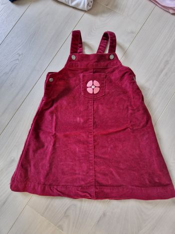 Robe velours bordeaux 24 mois Obaibi