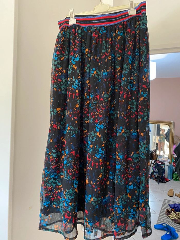 Jupe fleurie longue Promod