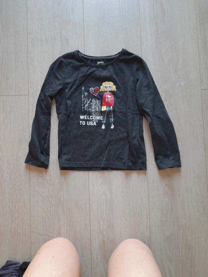 T.shirt manches longues Kiabi eco conception 6 ans