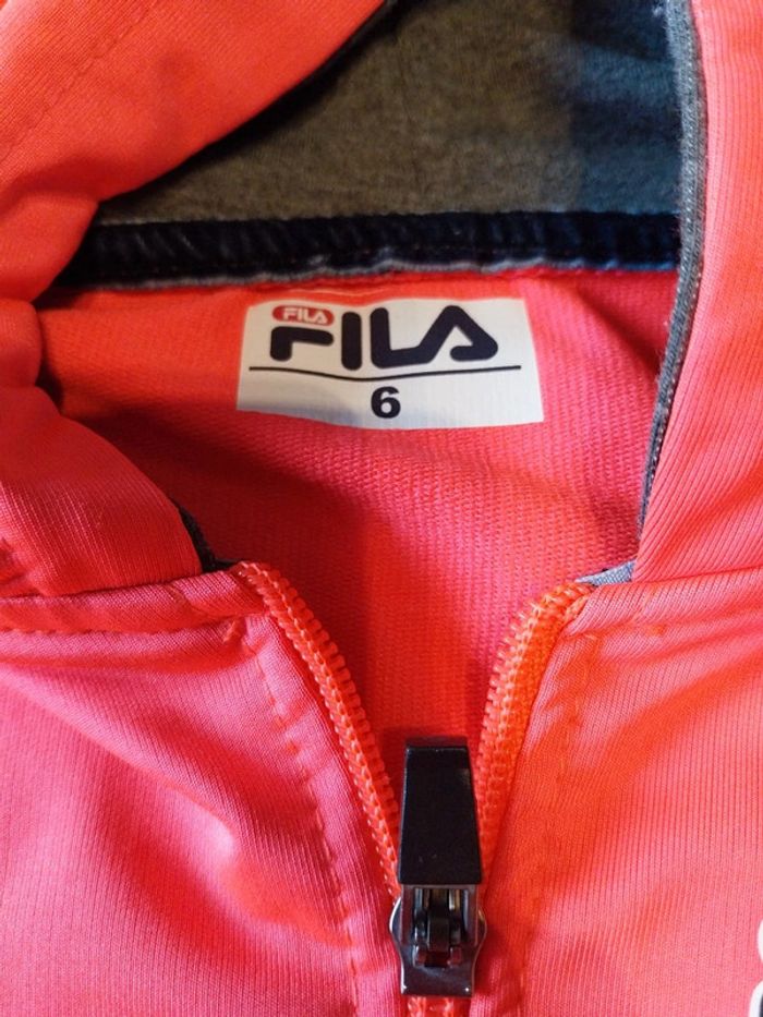 Sweat à capuche Fila Fille 6 ans - photo numéro 6