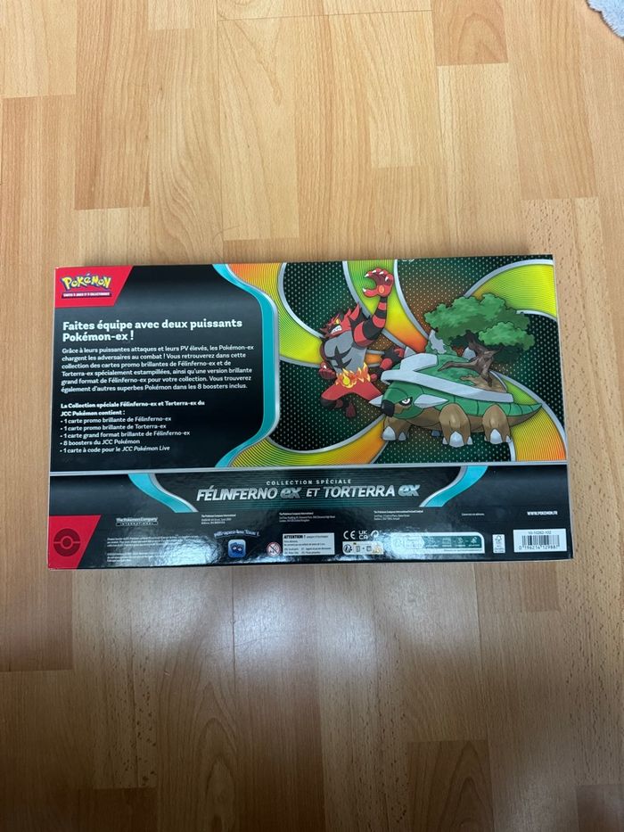 Coffret Pokémon Félinferno & Torterra-EX – Scellé / Neuf - photo numéro 2