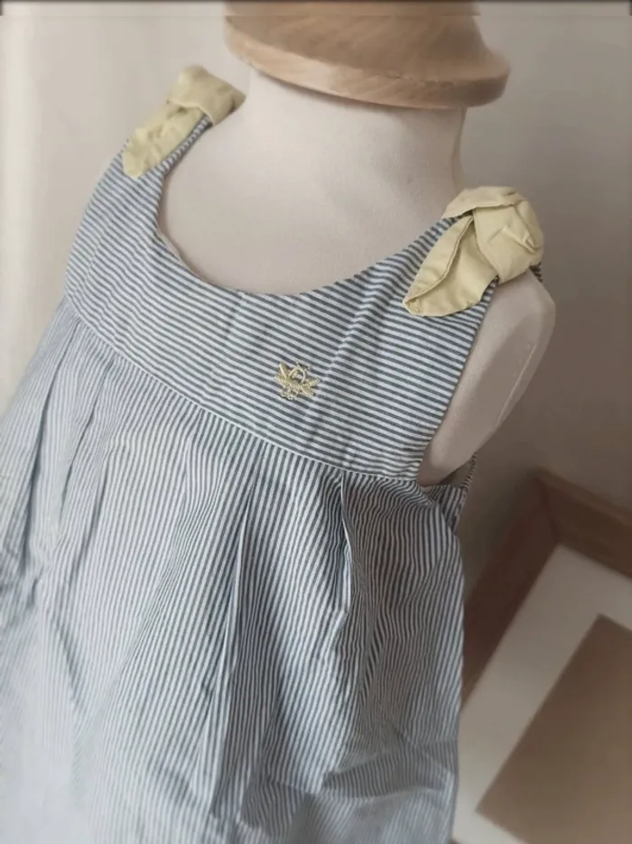 Superbe robe légère style marinière Obaïbi 6 mois - photo numéro 2