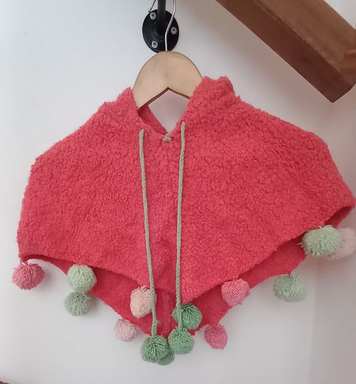 Poncho fille taille unique - photo numéro 3