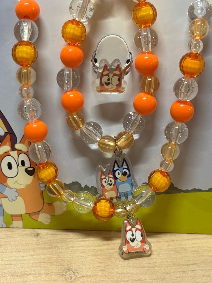 Set Bluey bague collier et bracelet