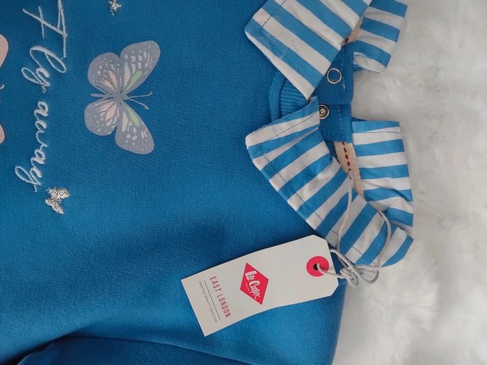 Sweat bleu fantaisie, effet 2 en 1 , Lee Cooper, 10 ans - photo numéro 3
