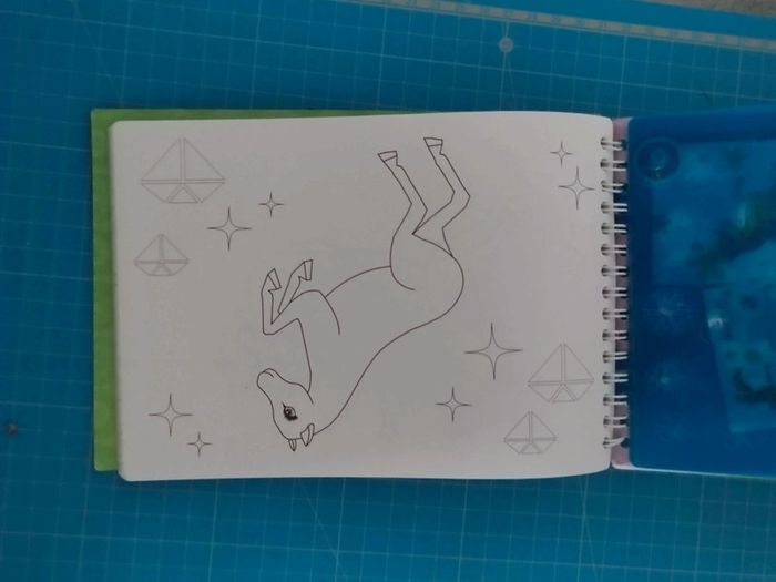 Bloc dessin avec pochoirs et stickers chevaux poneys licornes - photo numéro 4
