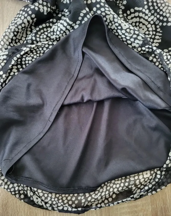 Robe manches courtes à motifs noir et blanc Women Only Taille 36 - photo numéro 7