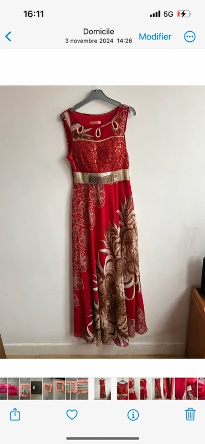 Robe longue à motifs TU - photo numéro 2
