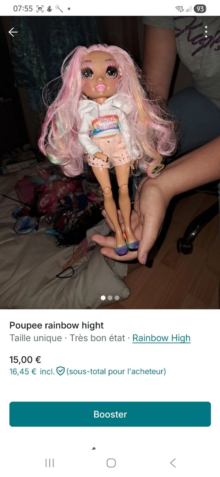 Poupee rainbow hight