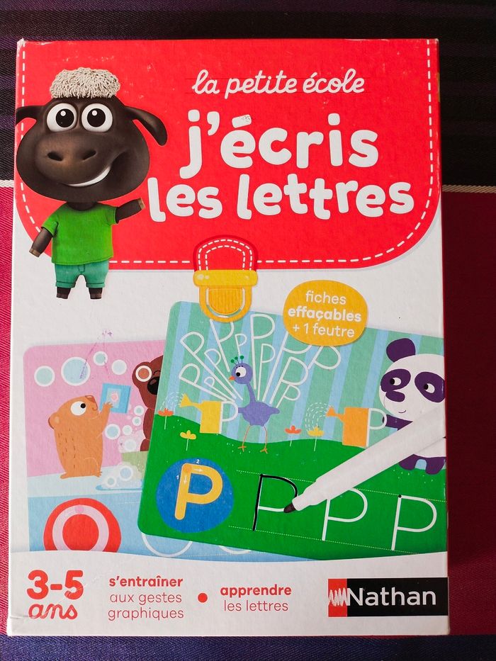 Jeu d'apprentissage de l'écriture