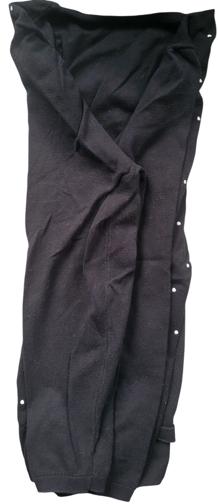 🖤 Pull femme Tommy Hilfiger – col V noir à pois blancs, taille XL - photo numéro 3